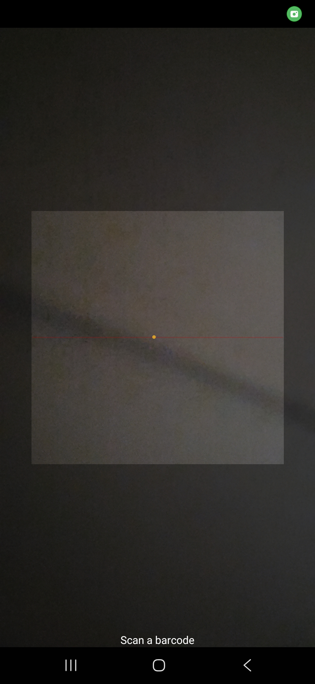 Mobile barcode scanner screen