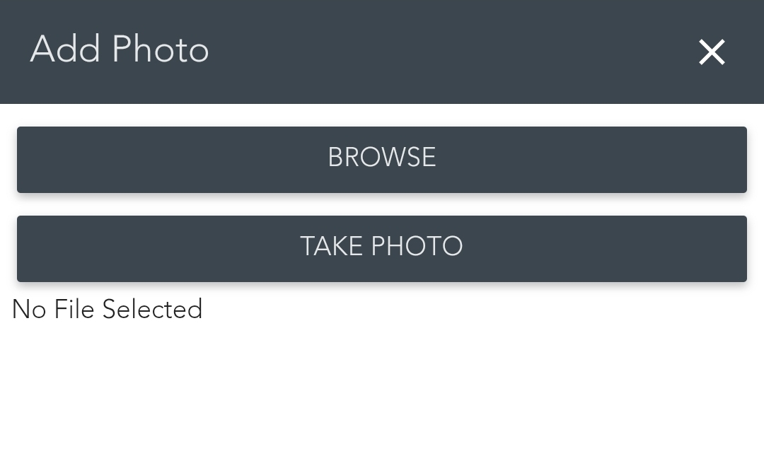 Web mobile add picture to measurement location screen